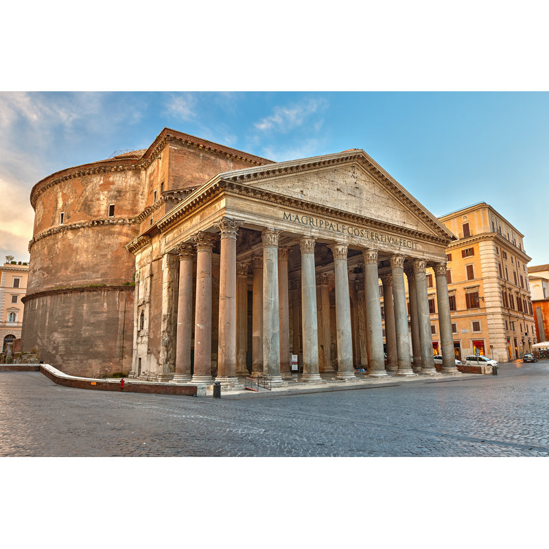 Montour Pantheon In Rome, Italy by Sborisov - Wrapped Canvas Print, 30cm H x 46cm W x 3.8cm D