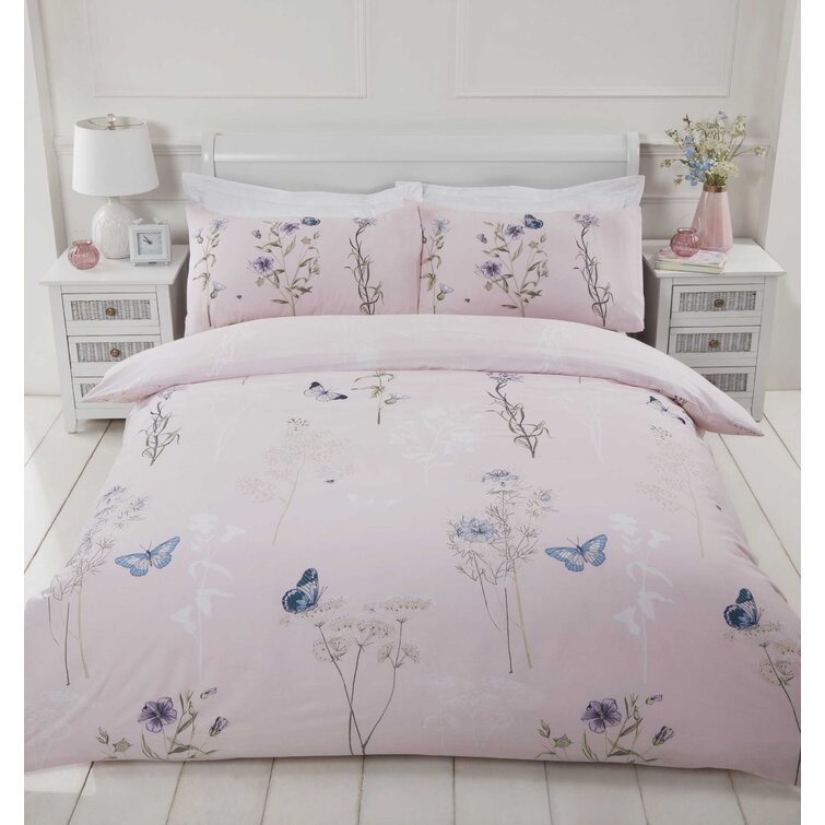 Daniela Polyester Floral Duvet Cover Set with Pillowcases