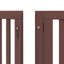 Archie & Oscar Dog Gate With Door Foldable 12 Panels Brown 600 Cm Poplar Wood-924659305-924659310