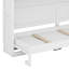 Lit escamotable simple avec placard et bureau