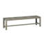 Banc sans dossier Club Teak - Huître-742814115-705973971-705978224