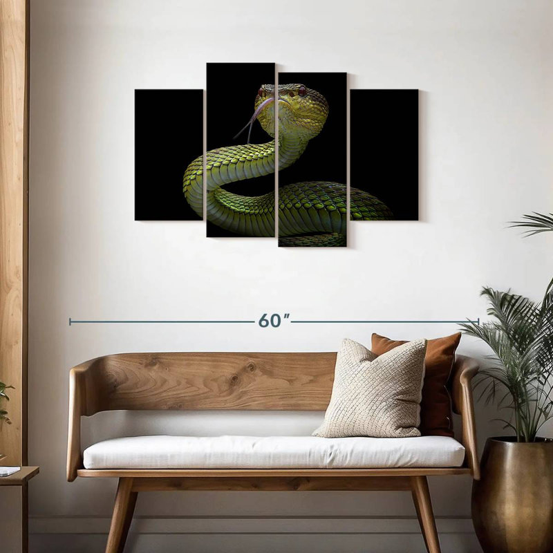 Brampt Venomous Viper, 27" H x 43" W