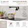 Modern Faucet Stylish Two-Handles Wall Mount with Single Hole Pot Filler