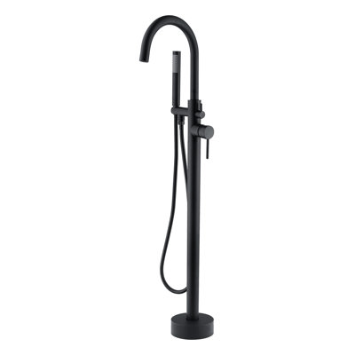 Double Handle Floor Mounted Tub Faucet