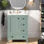 Meuble-lavabo moderne avec lavabo en céramique vert clair