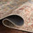 Pratt Oriental Area Rug in Ocean/Rust-1123255370