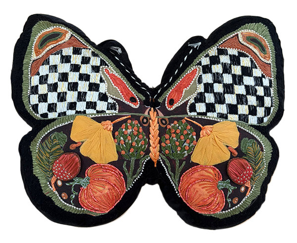 Harvest Moth Shaped Pillow