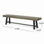 Outdoor Acacia Wood Patio Bench