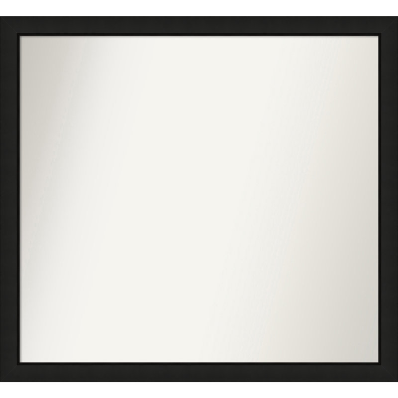 Phil Solid Wood Wall Mirror, Rectangle, 34.25" x 37.25"