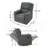 Comfortable Manual Reclining Chair With Swivel Function For Relaxation-1093245139