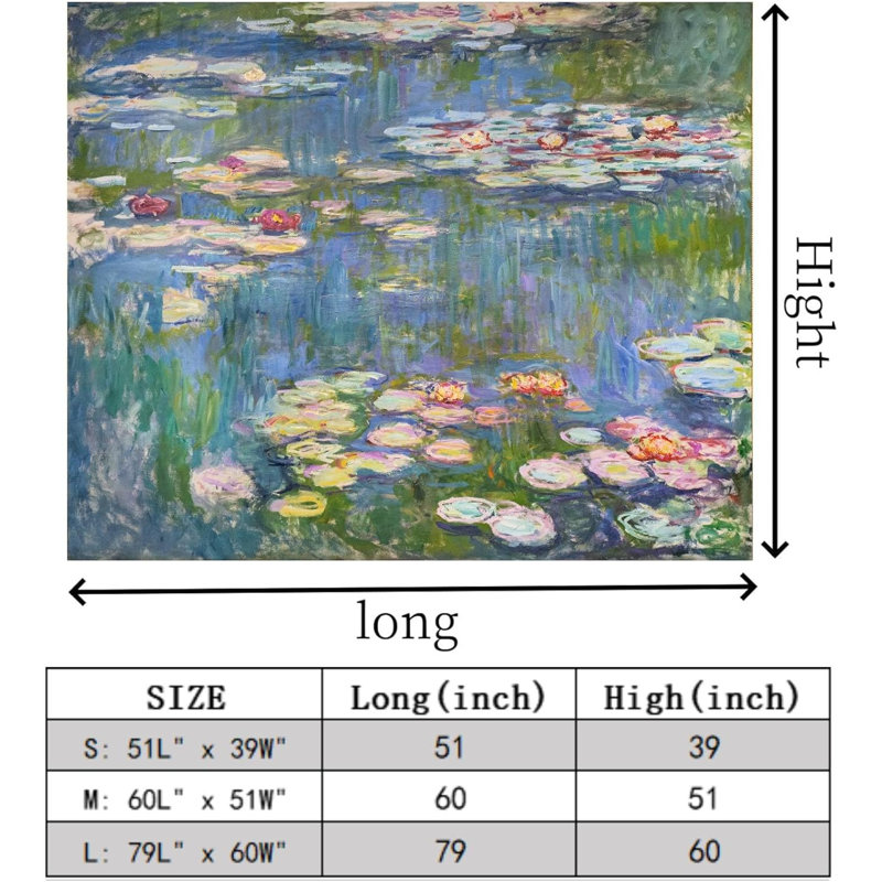 Tapisserie murale Monet Waterlily