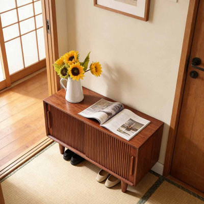Italian style simple small shoe storage bench