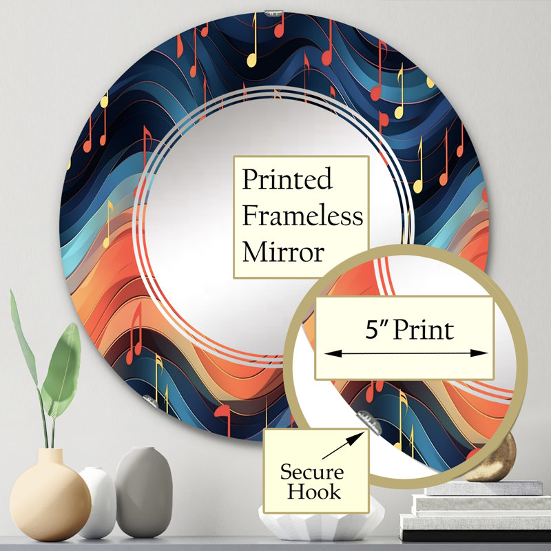 Miroir mural Pinos, 24 po x 24 po