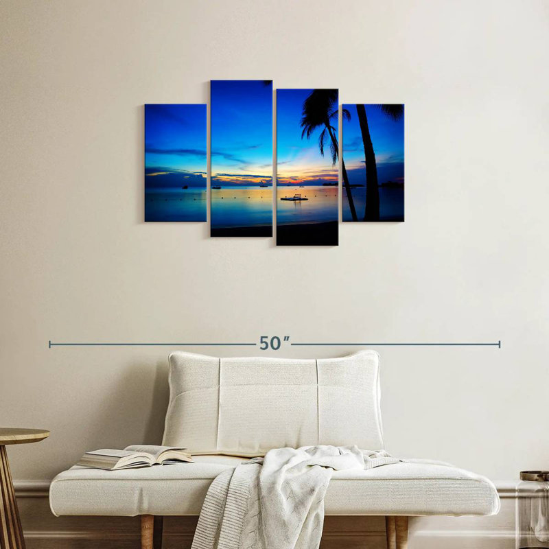 Gillard, Jamaïque, plage, crépuscule, H 22 po x l 36 po