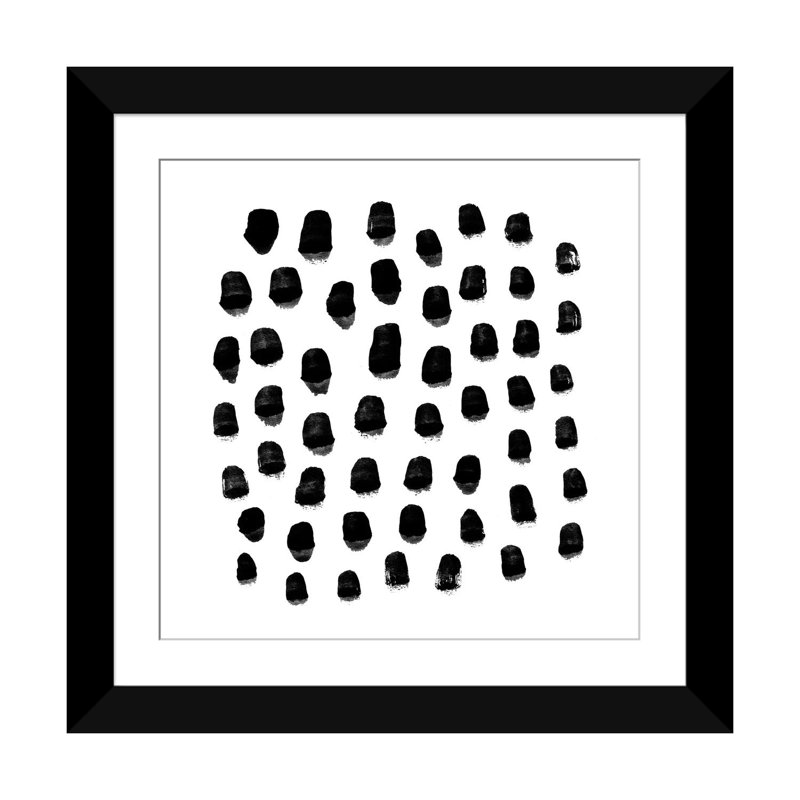 « thea b&w », reproduction d’art sur toile, H 24 po x l 24 po x P 1 po, Papier d'art encadré noir