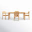Sigrid 71'' Rectangular 4 - Person Outdoor Dining Set