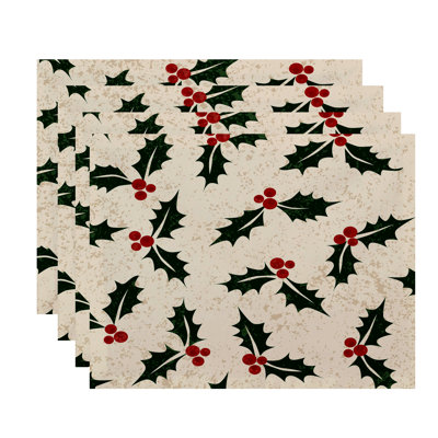Briese Allover Holly 18" Placemat
