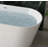 59-inch Freestanding Oval Acrylic Bathtub, Freestanding Soaking Tub, Bright White Acrylic, Chrome-plated Foot-operated Drain, Cupc Certified.