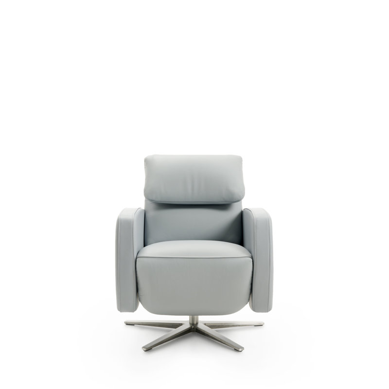Carlisa 67cm Wide Swivel Standard Recliner, Anthracite-Dark Grey
