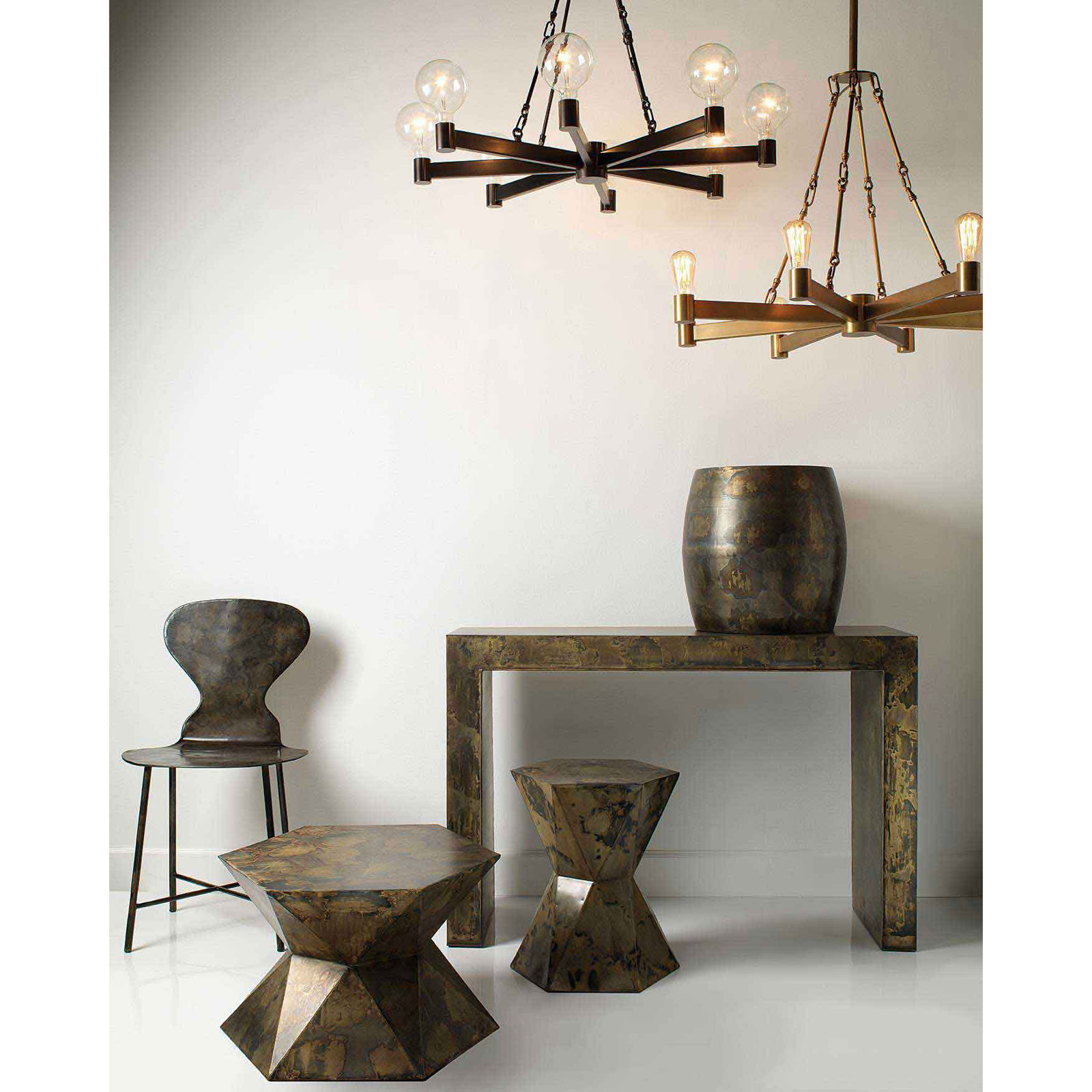 Trezza Iron End Table