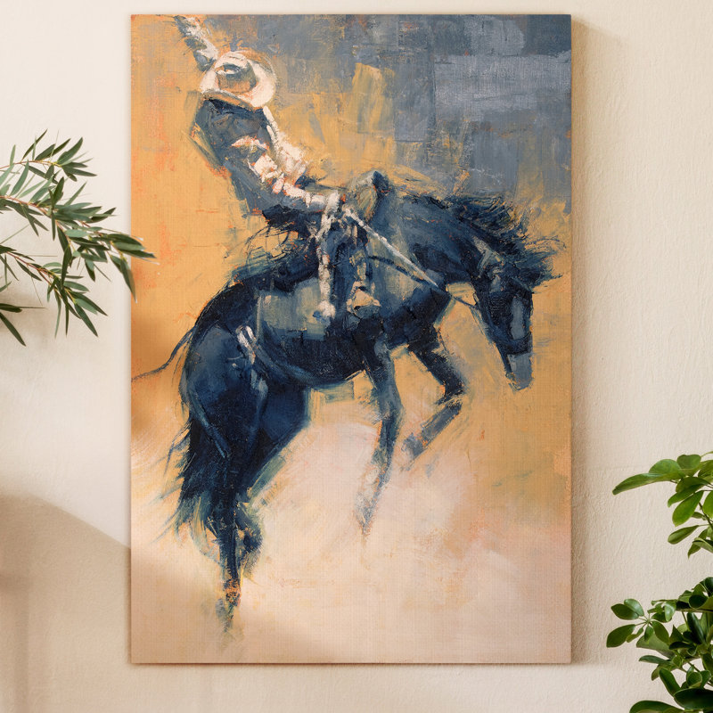 «Mood Indigo III», reproduction d'art sur toile tendue, H 36 po x l 24 po x P 1,5 po