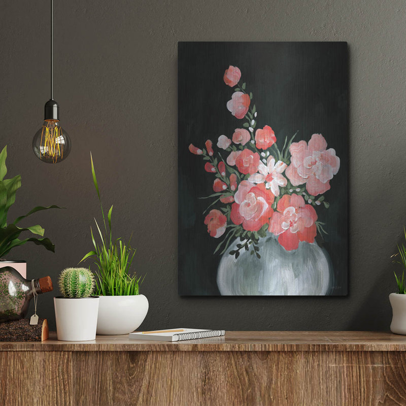«Botanical Blooms 1» par Yvette St. Amant, art mural en métal, H 16 po x l 12 po