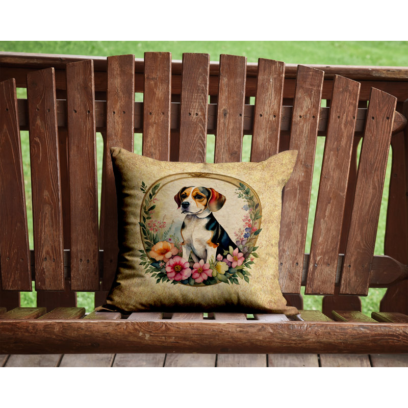 Outdoor Throw Pillow, 14" H x 14" W x 3" D