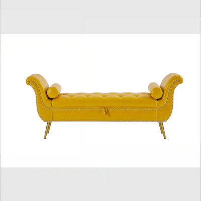 Kilner Faux Leather Upholstered Storage Bench