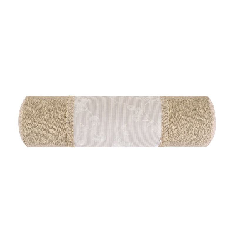 Eden Embroided Floral Neckroll Pillow