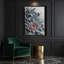 «Abstract Florals 71», art mural sur toile grise-120506697