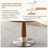 47.2" Round Wooden Dining Table, Kitchen Table for 4-6 People, Modern  Dining Room Table，Walnut