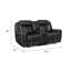 Causeuse inclinable avec console centrale Lety