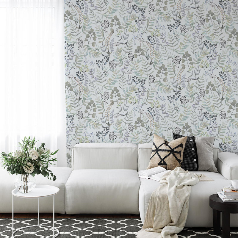 Botanique Wallpaper Botanical Floral Leaves Stylish Feature Wall Décor Green