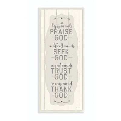 Impression sur toile, «Happy Happy Moments Inspiration Neutral Word Design»
