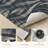 Tropical Leaf Non-Slip Washable Kitchen Mats