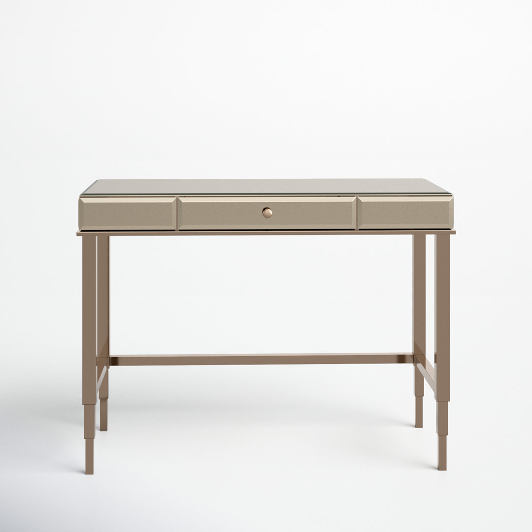 Nyasha Metal Base Writing Desk Willa Arlo™ Interiors 
