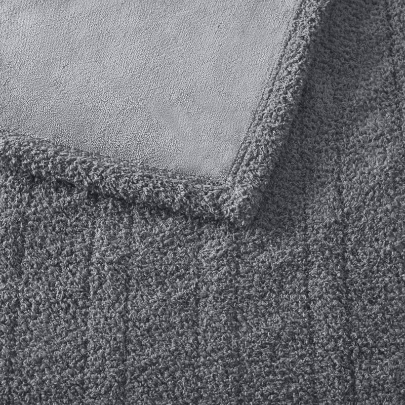 1 grande couverture gris PCS, Gris, L 83,99 po x l 89,99 po