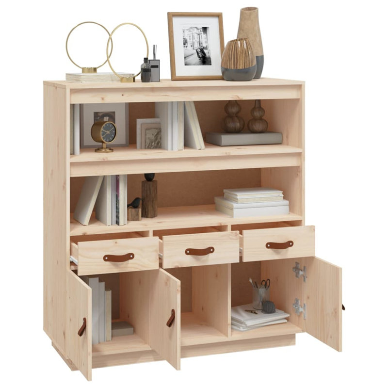 Arbay Accent Cabinet, Natural sheesam wood