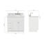 Ensemble de meuble-lavabo simple 37 po Abell-1053142296