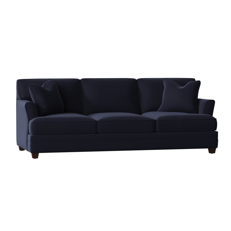 Harriss Upholstered 91'' Sofa, Canvas Navy Sunbrella® Canvas
