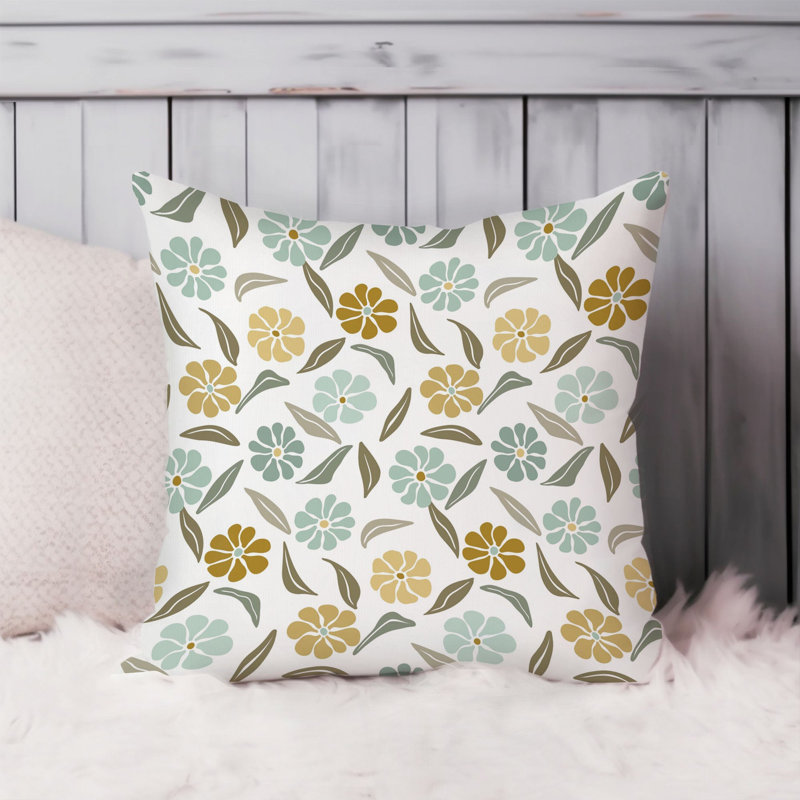 Floral Retro Flowers XV Retro, 16"H x 16"W
