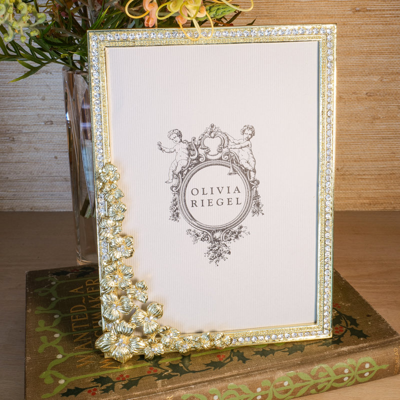 Evelyn Metal Picture Frame, Gold, 5" x 7"