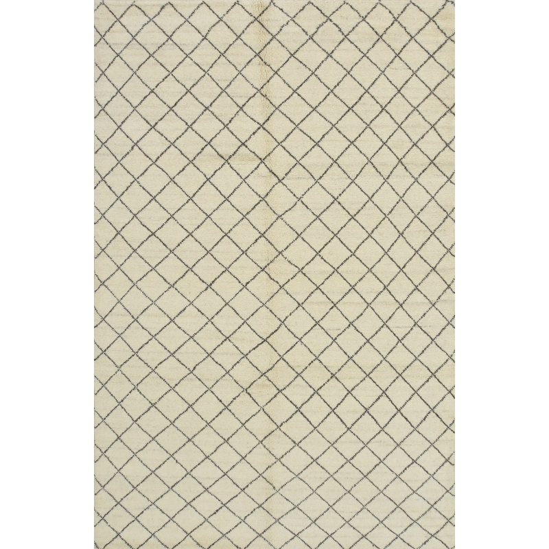 Hand Knotted Wool Geometric Indoor Rug
