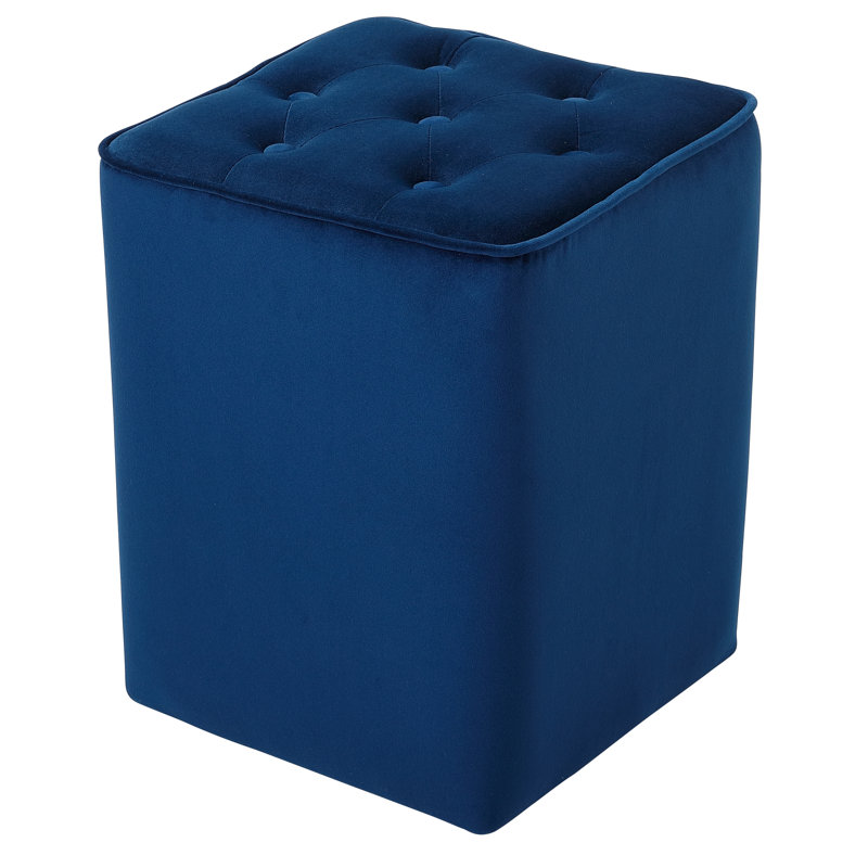 Repose-pieds BirdRock Home, Velours marine