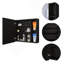 Armoire à pharmacie Oman, trois tablettes internes, une porte, deux tablettes extérieures - noir-275497033
