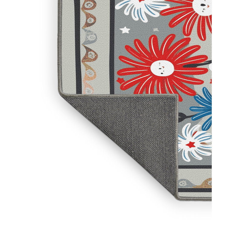Tapis vacances des fêtes The Holiday Aisle®, Rectangle de 5 pi x 8 pi
