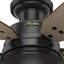 Ventilateur de plafond d'extérieur 5 pales 52 "avec ensemble d'éclairage Mill Valley-23554663