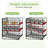 Stackable 6-Tier Can Organizer For Pantry, Adjustable Storage Rack Holds Up To 100 Cans, 2-Pack For Kitchen & Cupboard Organization