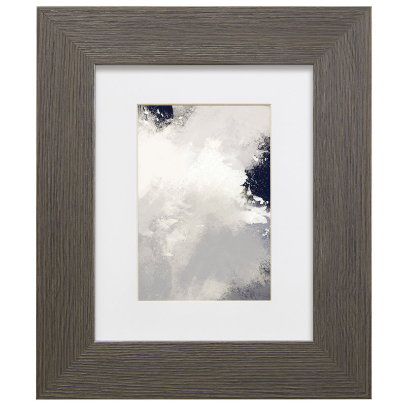 Cadre pour photo simple Pekalongan, Gris, 11 po x 14 po emmêlé à 8 po x 10 po
