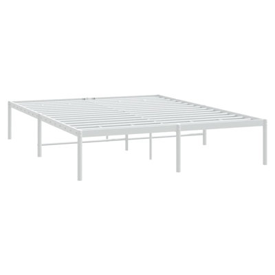 Metal Bed Frame White